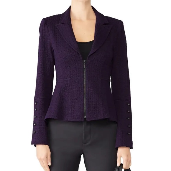 Nanette Lepore Jackets & Blazers - Nanette lepore purple expedition blazer jacket sz 4 Mm